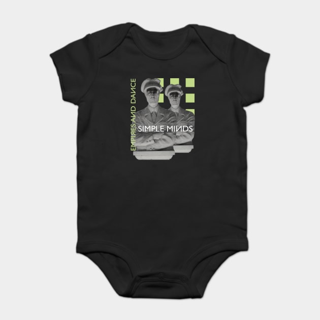 Simple Minds Empires & Dance Baby Bodysuit by Timeless Chaos